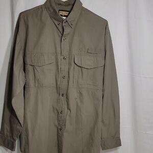 Green Relaxed Fit Casual Button Down Shirt